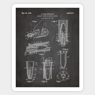 Whisky Pourer Patent - Whisky Art - Black Chalkboard Sticker